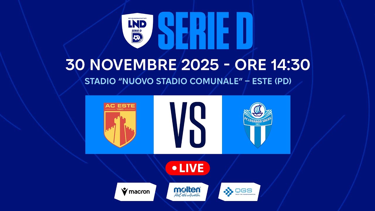 SERIE D 2025-2026 | ESTE VS LEGNAGO | LIVE