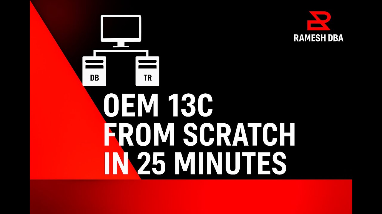Oracle Enterprise Manager 13c Install in 25 Minutes (Clean Run, 19c on Linux)