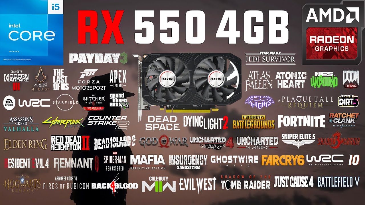 RX 550 4GB Test in 60 Games in 2023