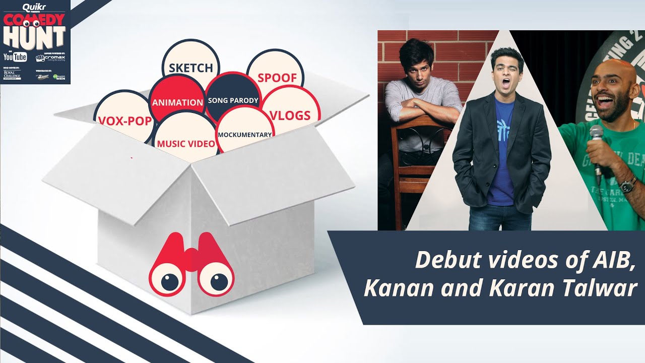Debut videos of AIB, Kanan & Karan Talwar | Comedy Hunt