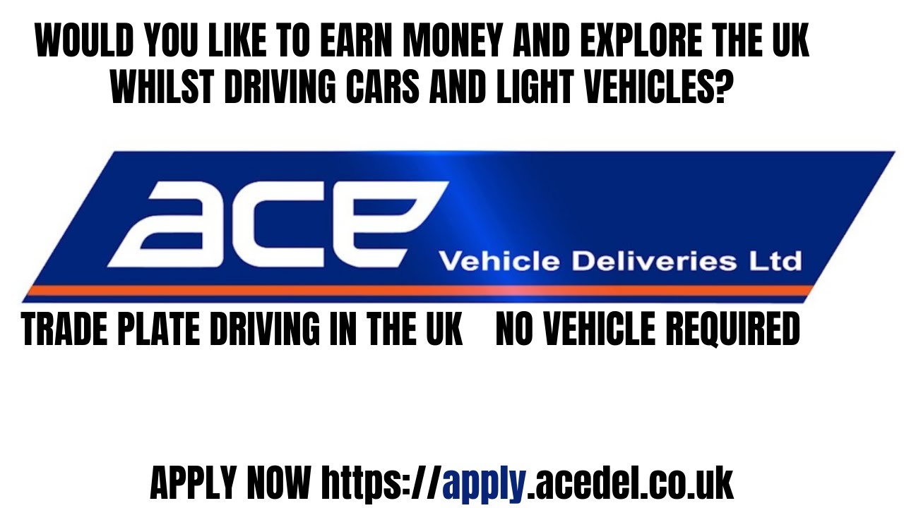 ACE Trade Plate Driver UK -  Onboarding Video