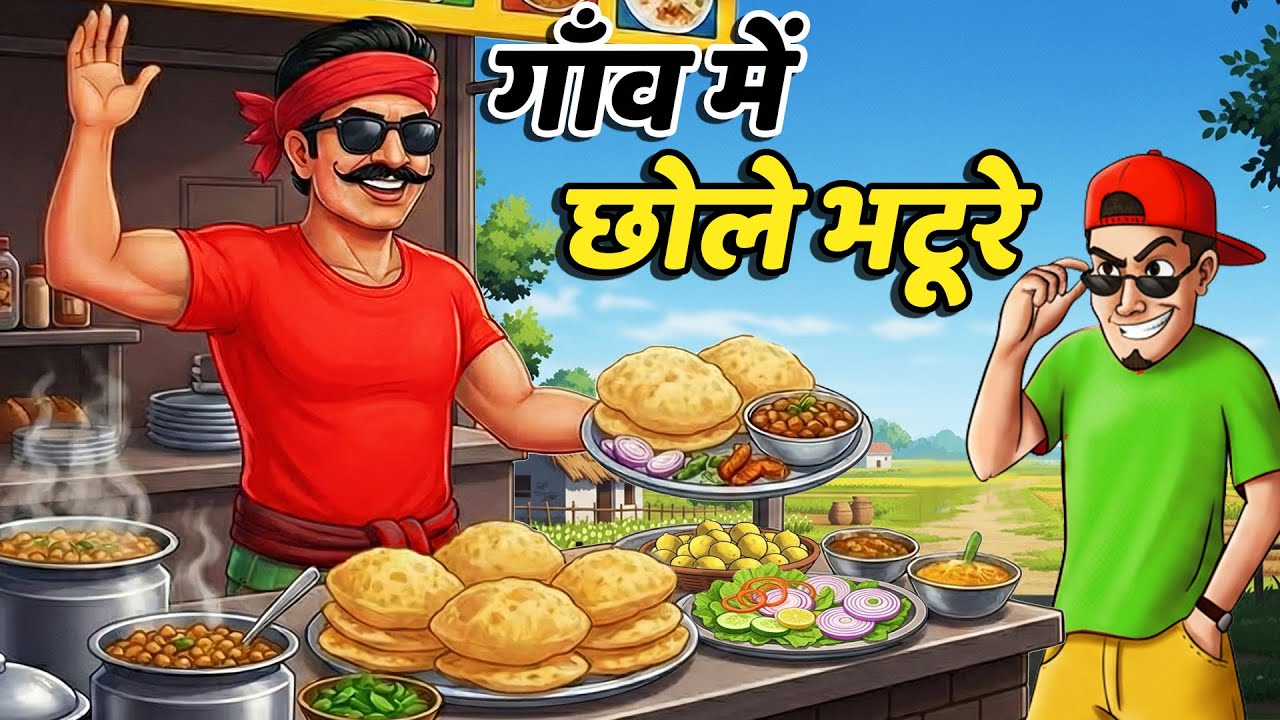 गांव का छोले भटूरे | Gaon Ka Chole Bhature | HINDI KAHANIYA | CARTOON STORY | HINDI STORIES | KAHANI