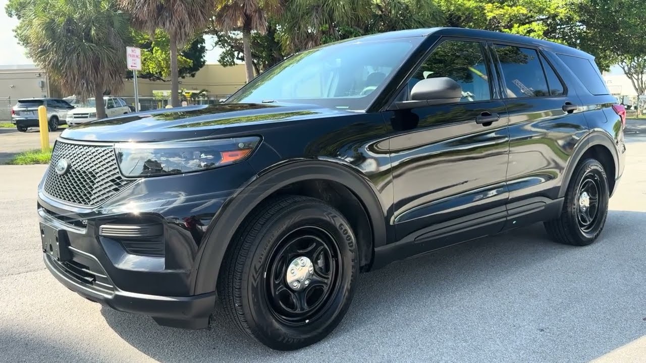 2021 Ford Police Interceptor Utility FPIU 85k miles walkaround.
