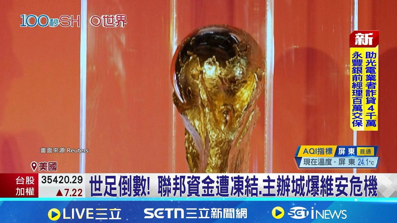 世足維安拉警報 美國政府資金凍結藏隱憂 9億美金補助沒到位 官員憂掀起維安災難 │記者 薛霈瑄│國際關鍵字 20260226│三立iNEWS