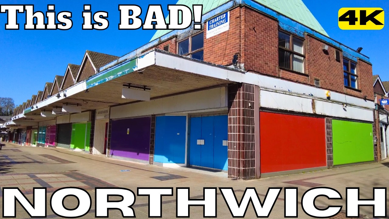 England NORTHWICH  This is BAD | Boarded Up | Ghost Town Great Britain UNITED KINGDOM UK 4K