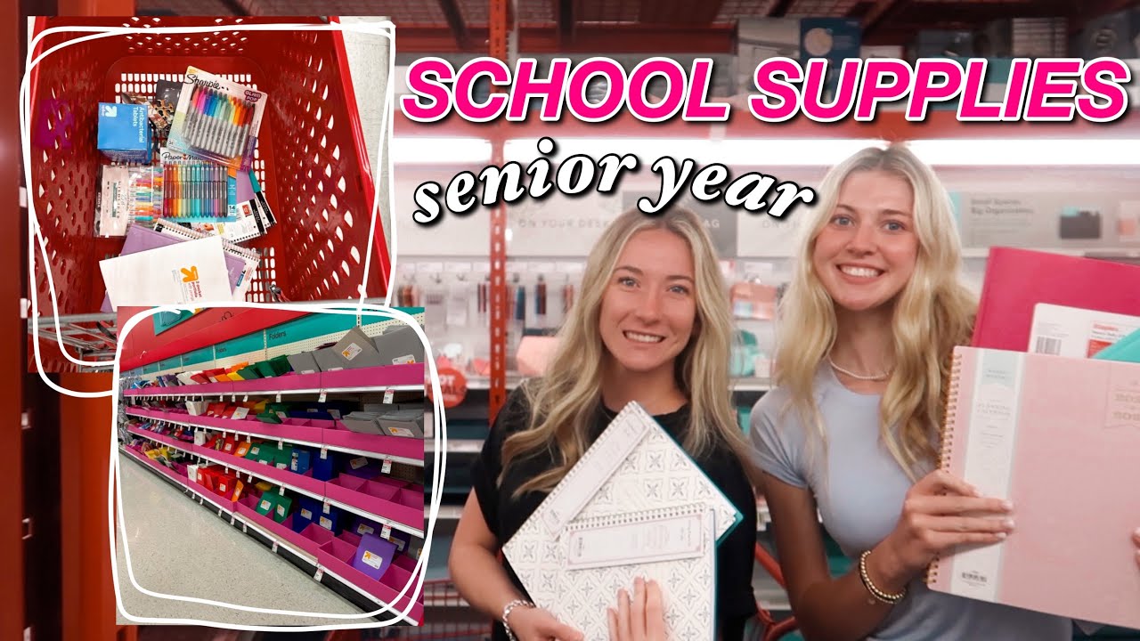 SCHOOL SUPPLIES SHOPPING + HAUL 2024! *senior year*