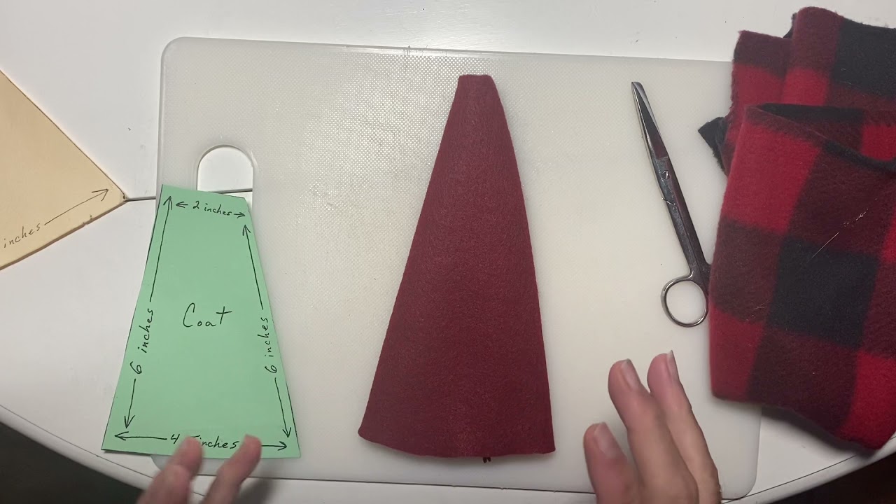 Making a gnome Santa hat