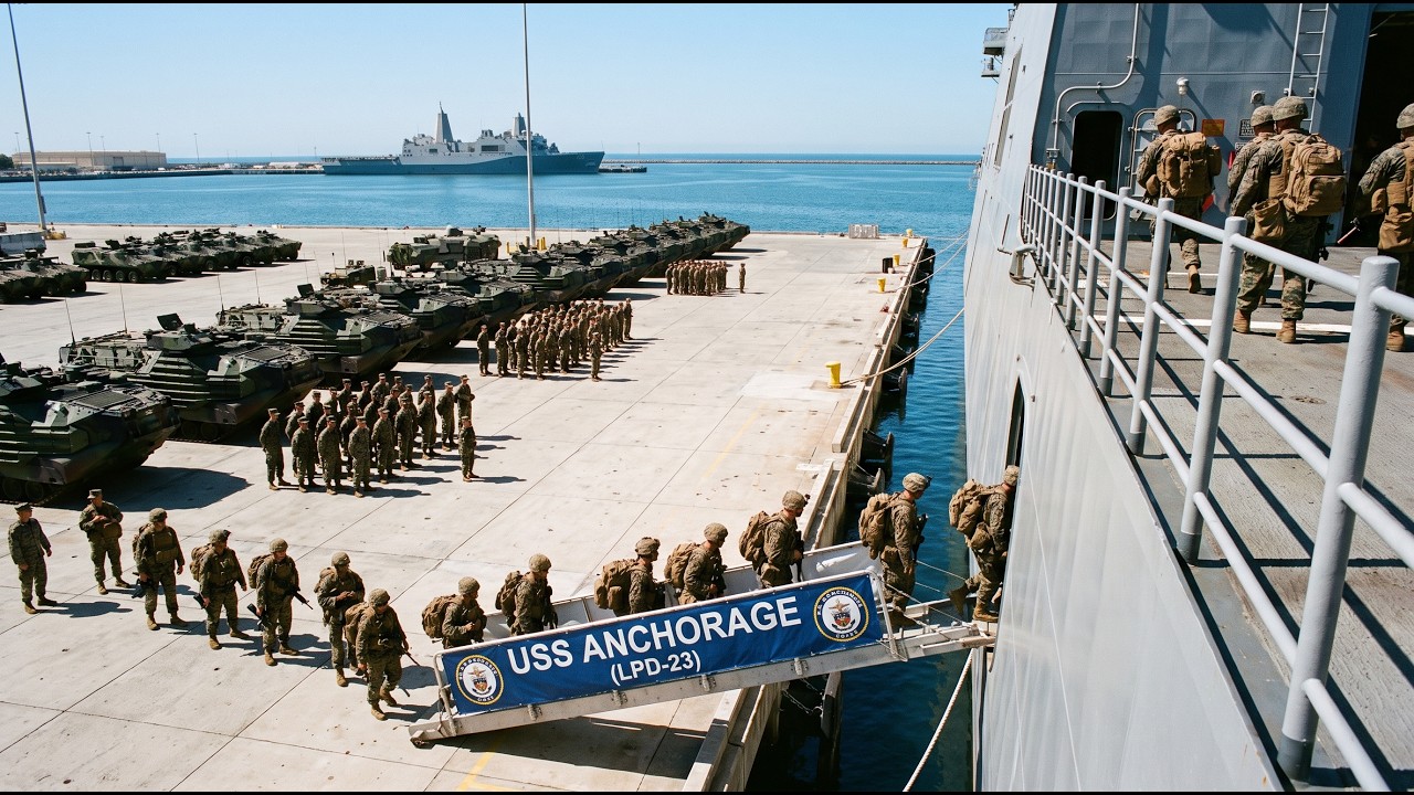 USS Anchorage (LPD-23) Leads Massive Amphibious Troop Deployment
