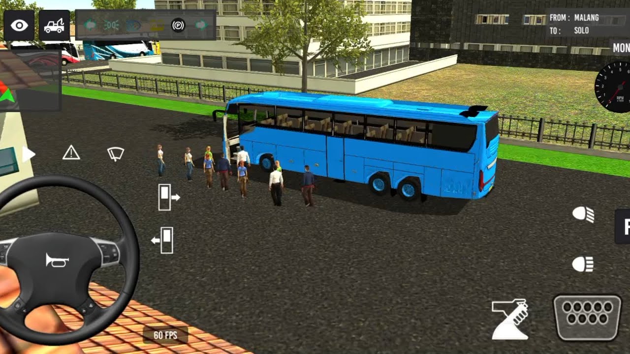 Euro Bus Driving Game PublicTransportation 2024 Indonesia BusSimulator Android Gameplay #86