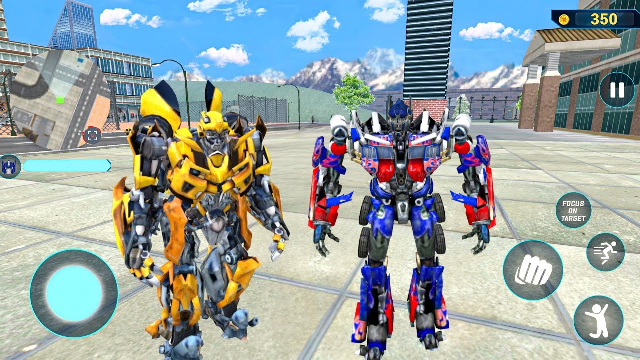 The Transformers Optimus Prime and Bumblebee Robot Jet Car Bike Transformation 😮 - Android Gameplay