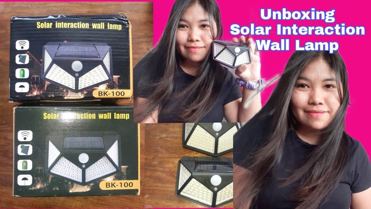 I ordered Solar Interaction Wall Lamp from Shopee