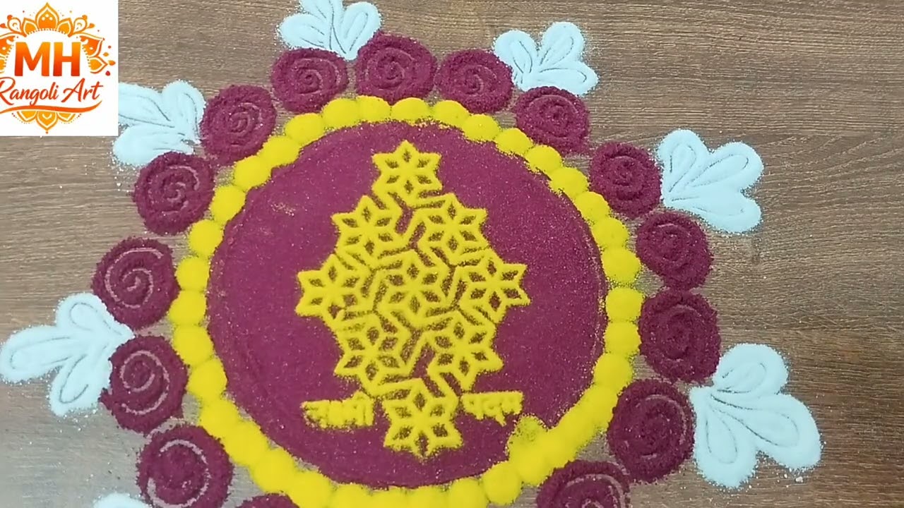 Ekadashi Special Lakshmi Padam Rangoli 🌺✨ | एकादशी विशेष लक्ष्मी पादम रंगोळी #