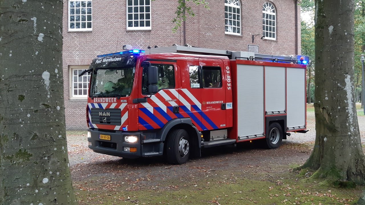 Uitruk brandweer Veenhuizen naar brandmelding