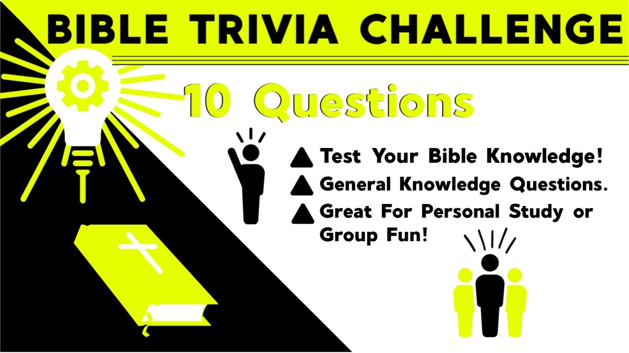 Bible Trivia Countdown Video Game Part 1 - Challenge Your Friends or Small Group