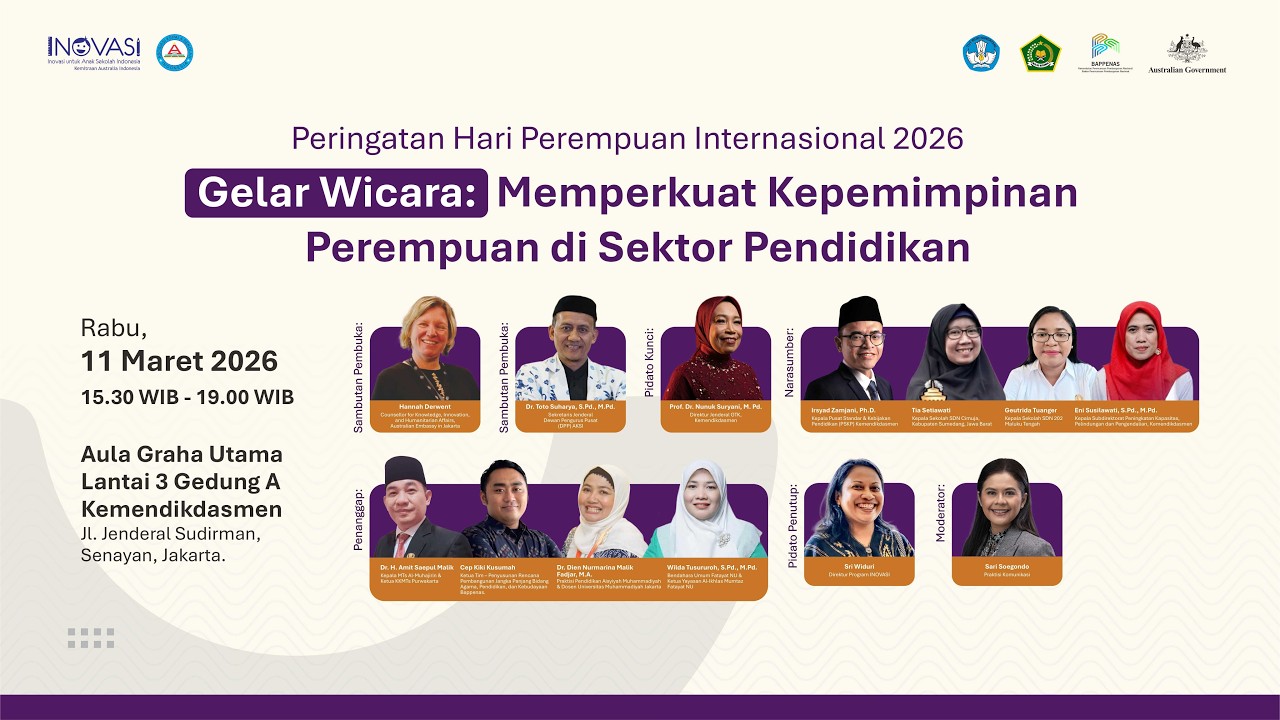 Gelar Wicara: Memperkuat Kepemimpinan Perempuan di Sektor Pendidikan (IWD 2026)