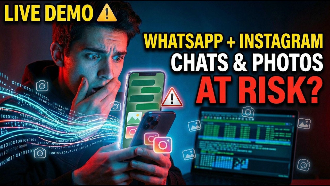How Hackers Steal Private Photos on WhatsApp & Instagram | Wireshark Demo