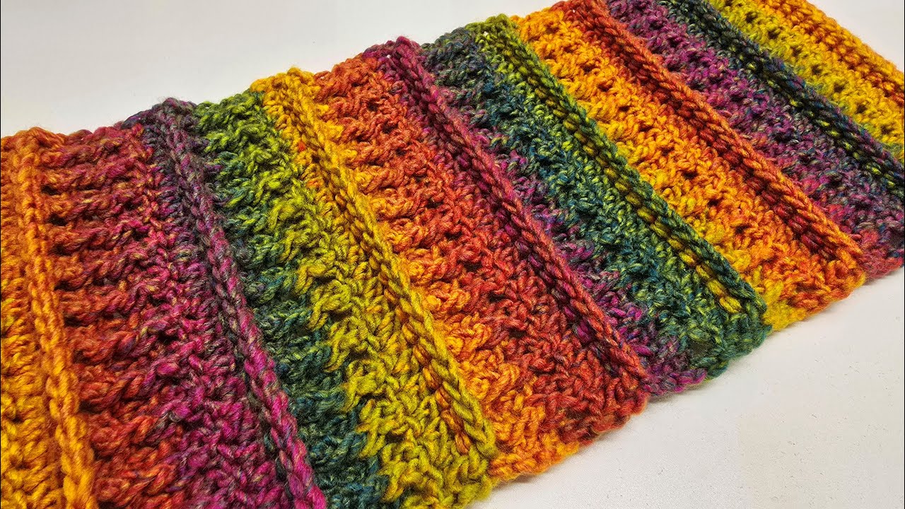 Crochet Easy Scarf For Man Or Woman Tutorial - 