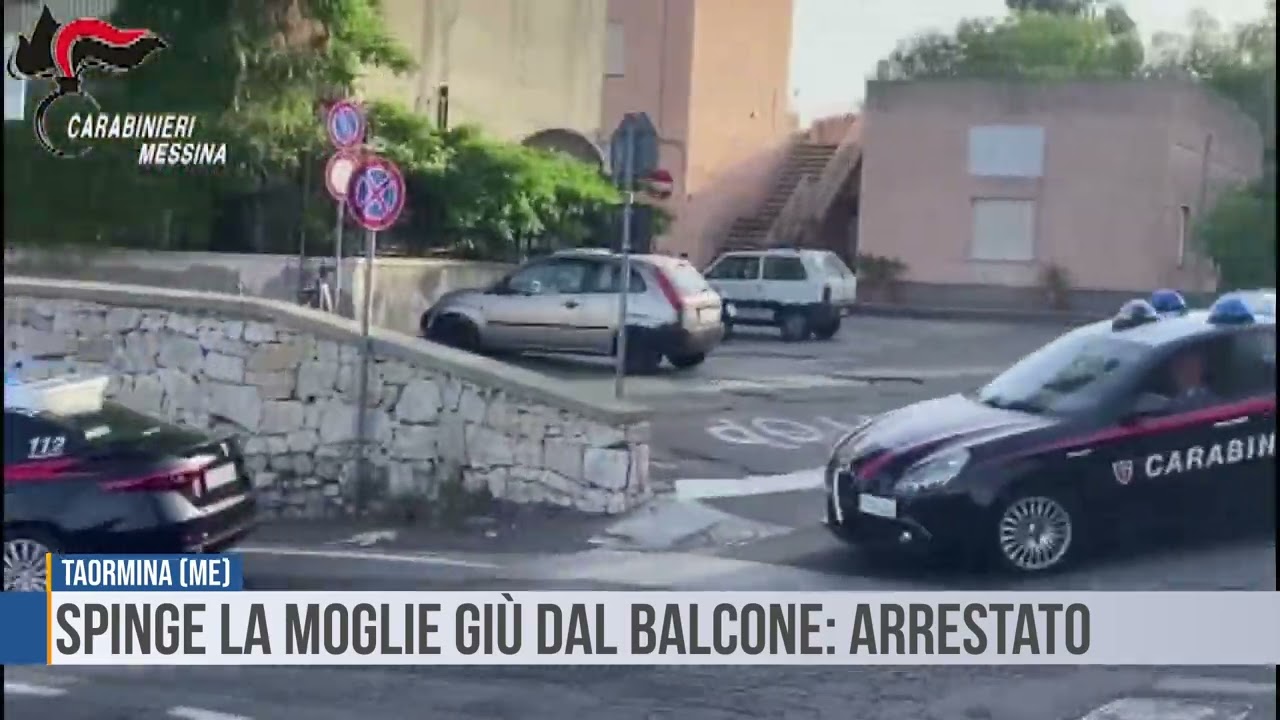 Taormina: spinge la moglie giù dal balcone, arrestato