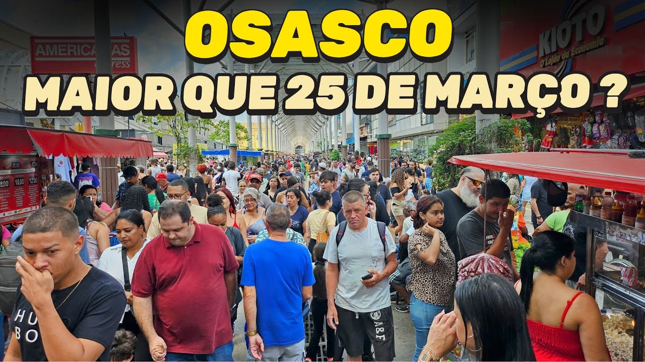 OSASCO ESTÁ MAIOR QUE 25 DE MARÇO ? CALÇADÃO, NOVAS LOJAS E COMPRAS DE NATAL.