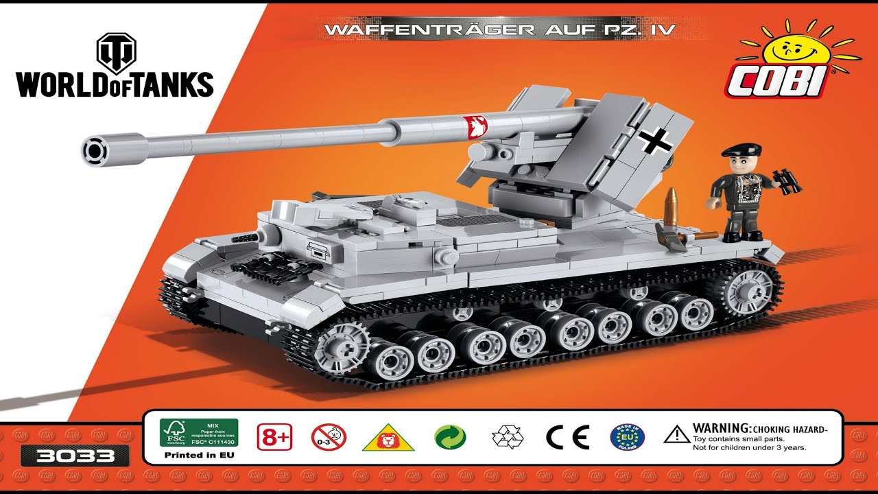 Cobi Instructions | World of Tanks | 3033 | Waffentr&auml;ger auf Pz.IV