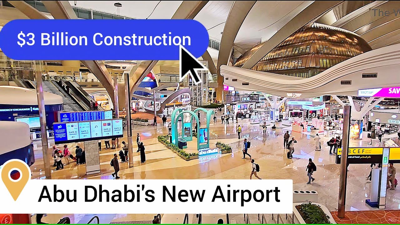 Zayed International Airport, departure Full tour