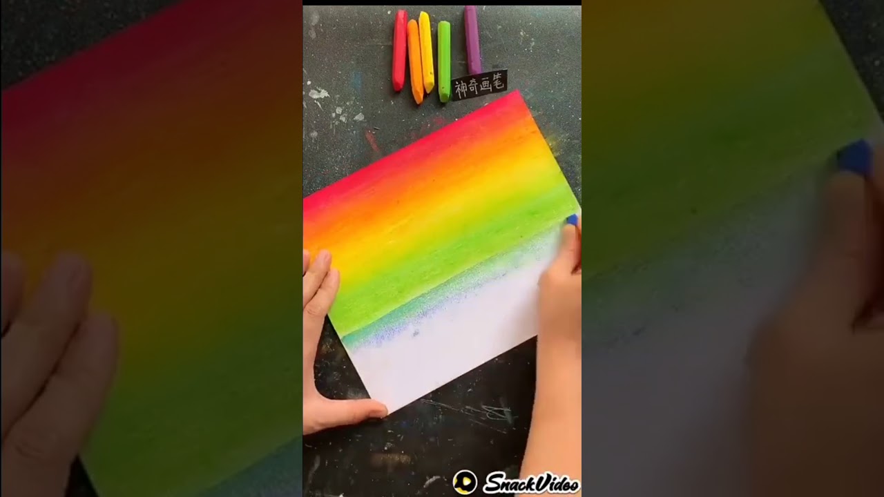 oil pastel scenery drawing | oilpastel drawing step by step |123 go | #shorts