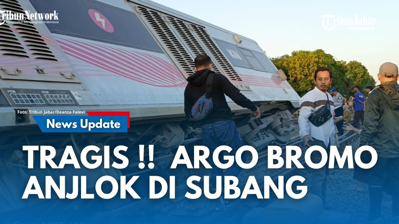 BREAKING NEWS !!! Kereta Api Argo Bromo Anggrek Jurusan Surabaya - Gambir Anjlok di Wilayah Subang