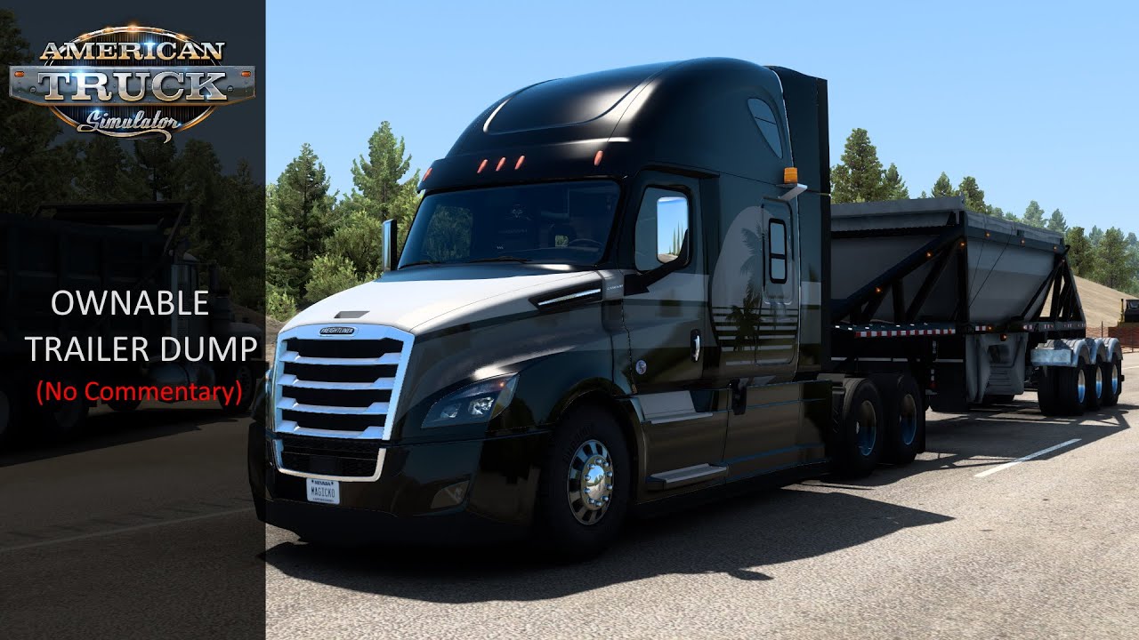 [Beta 1.43] Ownable Hopper Dumper Trailers in American Truck Simulator (No Commentary)