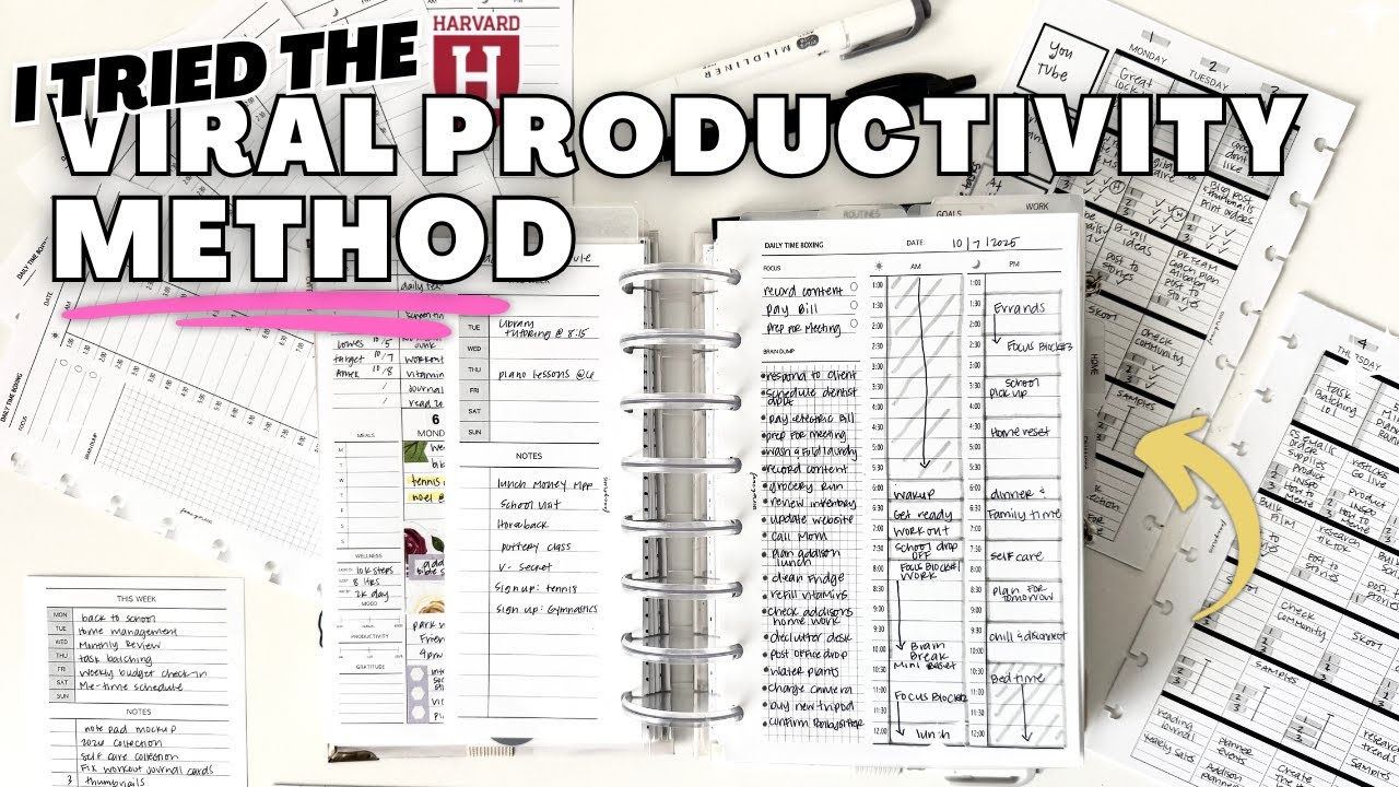 I Tried The Viral Harvard Timeboxing Method