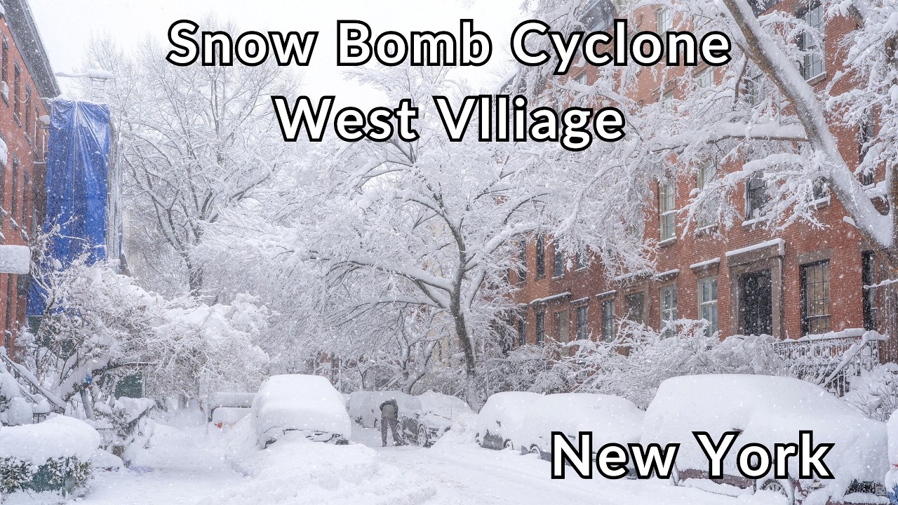 NYC’s Most Beautiful Neighborhood Under 24 Inches of Snow | West Village Blizzard Walk 4k