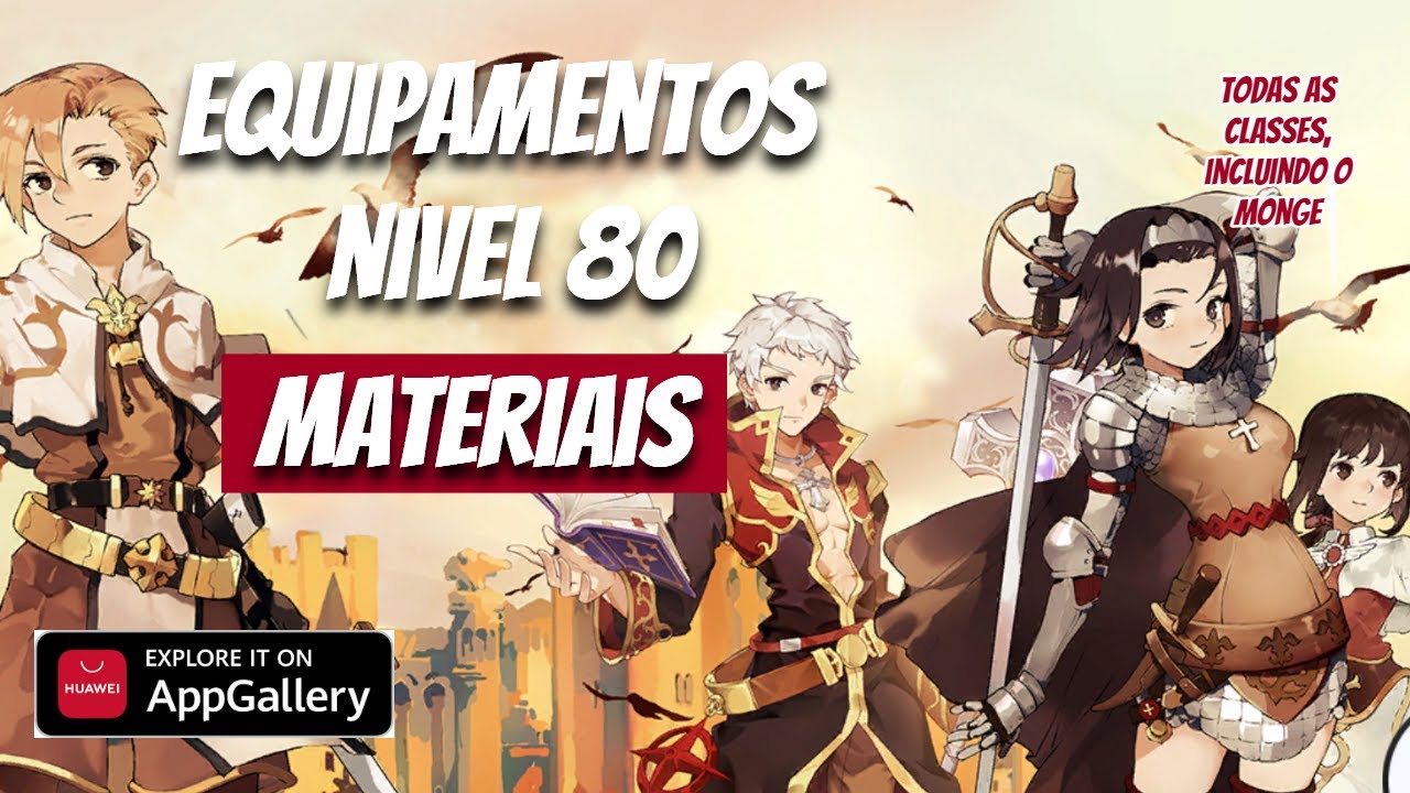 Ragnarok Origin ROO: Equipamentos Nível 80 - Todas as Classes + Com AppGallery tenha Cashback!