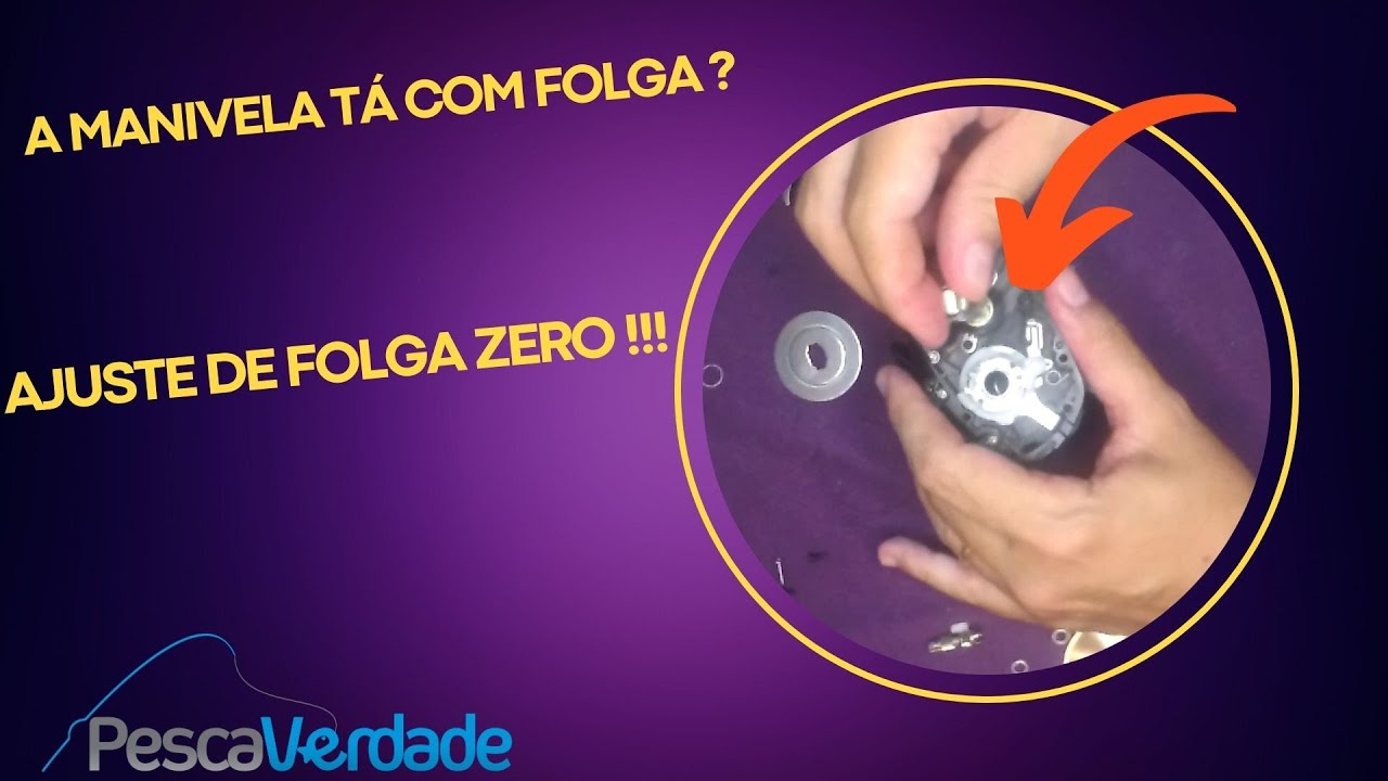 Tire a Folga da Manivela da sua Carretilha  .... Ajuste de folga zero !
