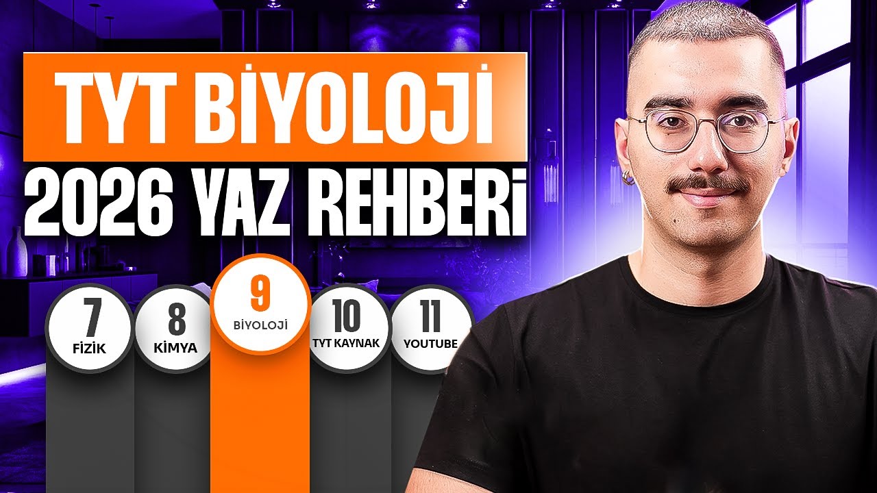 TYT Biyoloji Nasıl Çalışılır? | 2026 Yaz Rehberi #09