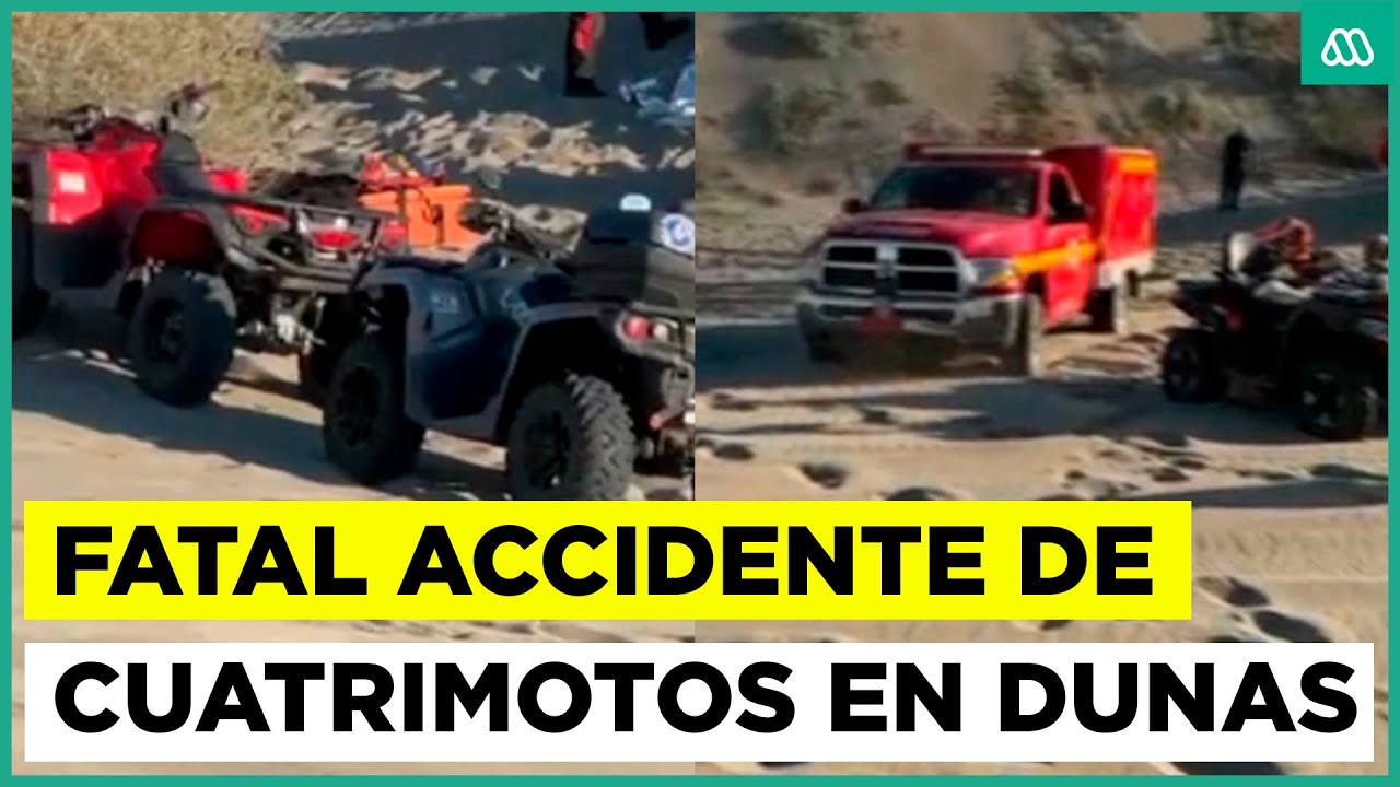 Fatal accidente de cuatrimotos en dunas de Ritoque: hay una persona fallecida y una herida