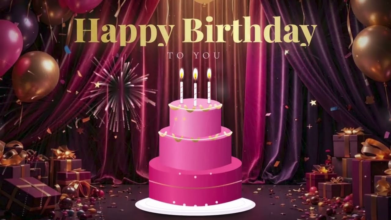 Популярная песня «С днем ​​рождения» 🎂 Обратный отсчет до начала вечеринки через 10 секунд