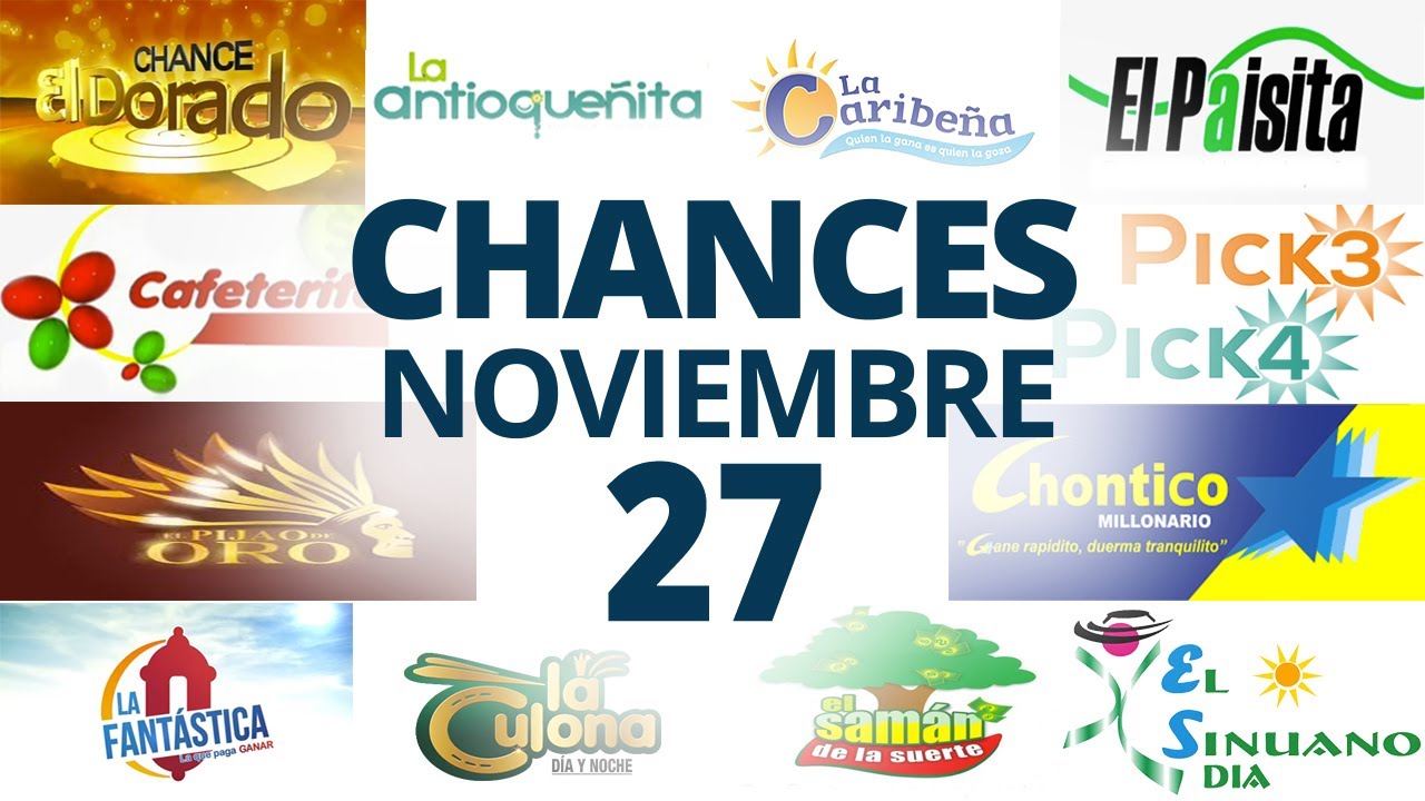 Resultados del Chance del Jueves 27 de Noviembre de 2025  Loterias 😱🤑💰💵