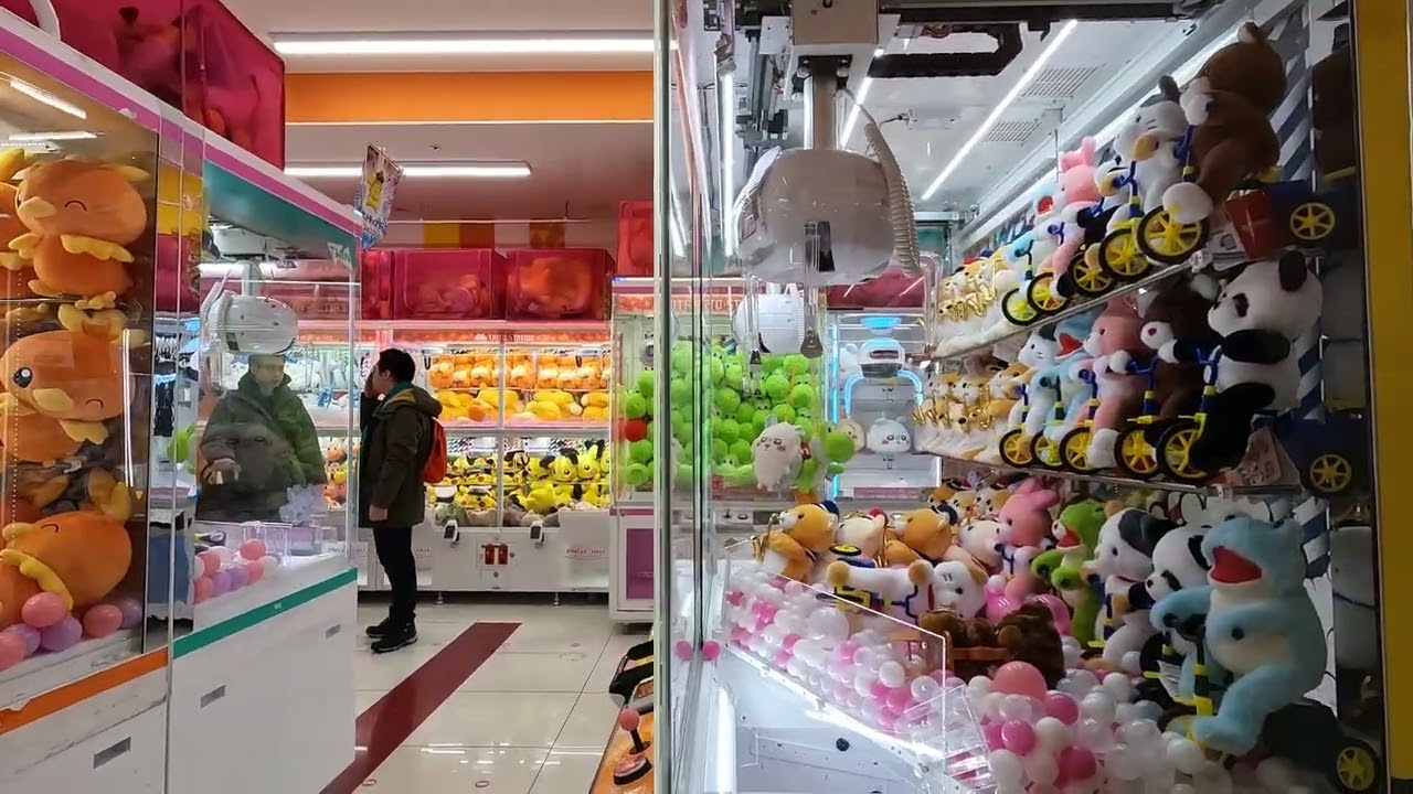 Claw Machine Arcade, Tanukikoji Shopping Street, Sapporo, Hokkaido, Japan