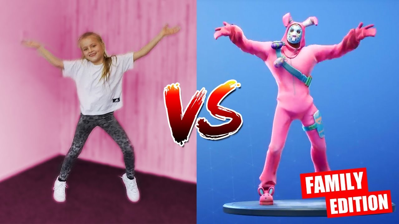 FORTNITE FAMILY DANCE CHALLENGE!! [Fortnite Dansjes Nadoen Met Ons Gezin] ♥DeZoeteZusjes♥