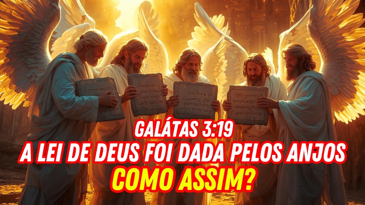 ONDE NO VELHO TESTAMENTO VEMOS A LEI SENDO DADA POR INTERMÉDIO DE ANJOS?