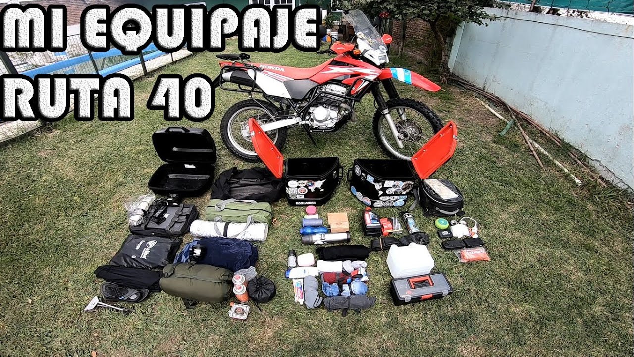 MI EQUIPAJE PARA RECORRER EL PAIS | RUTA 40 | HONDA TORNADO