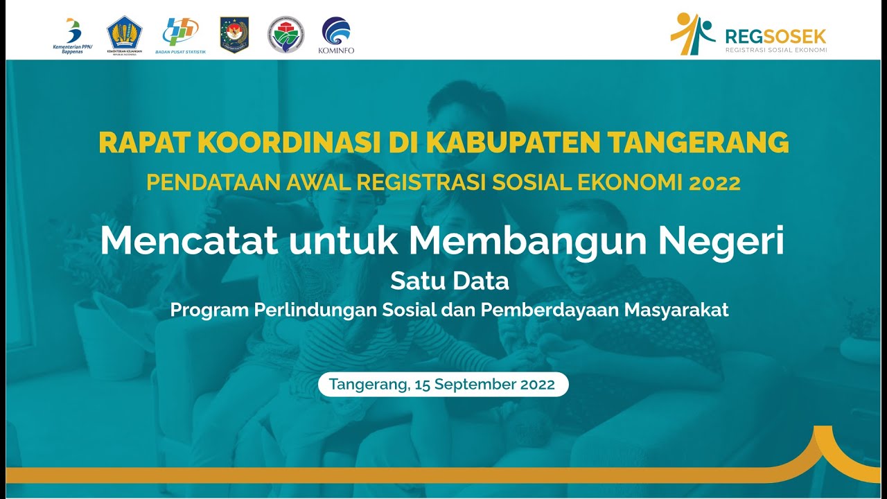 RAPAT KOORDINASI DAERAH KAB. TANGERANG PENDATAAN AWAL REGSOSEK 2022