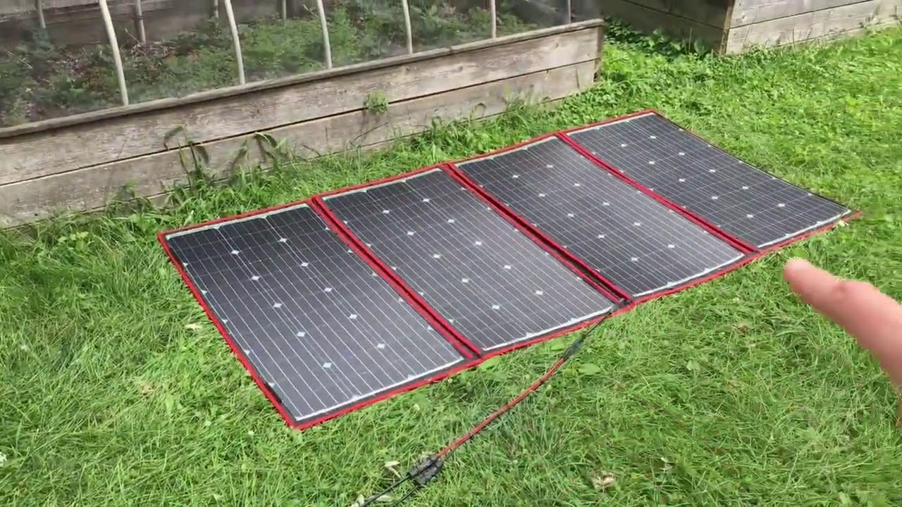 Testing a Dokio 300w solar panel on my Inergy Apex