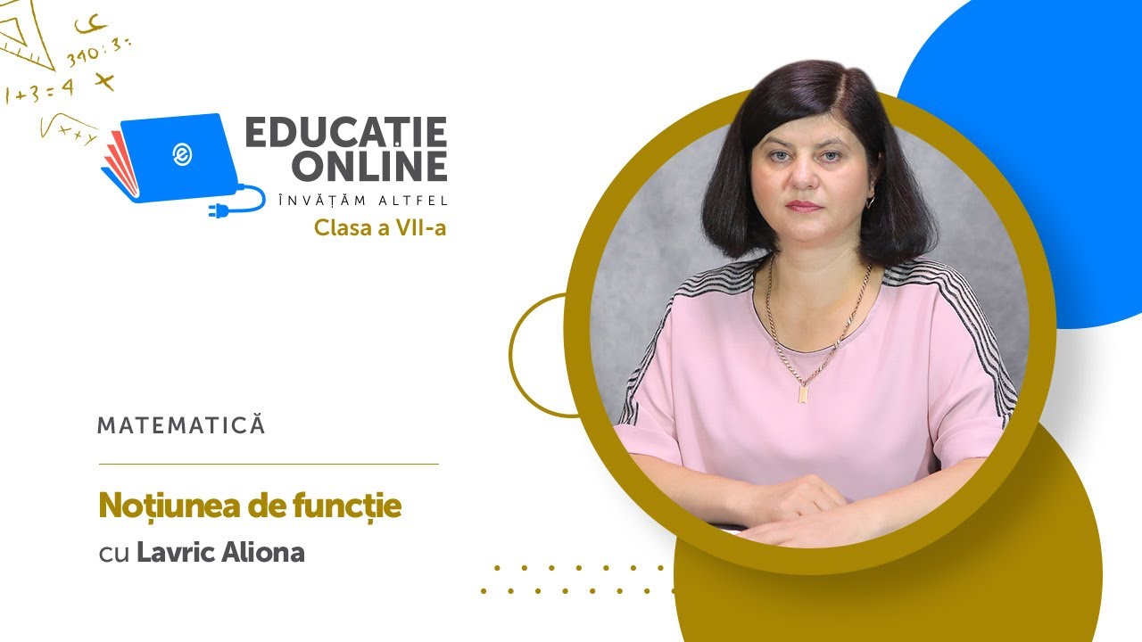 Matematică, clasa a VII-a, Noțiunea de funcție
