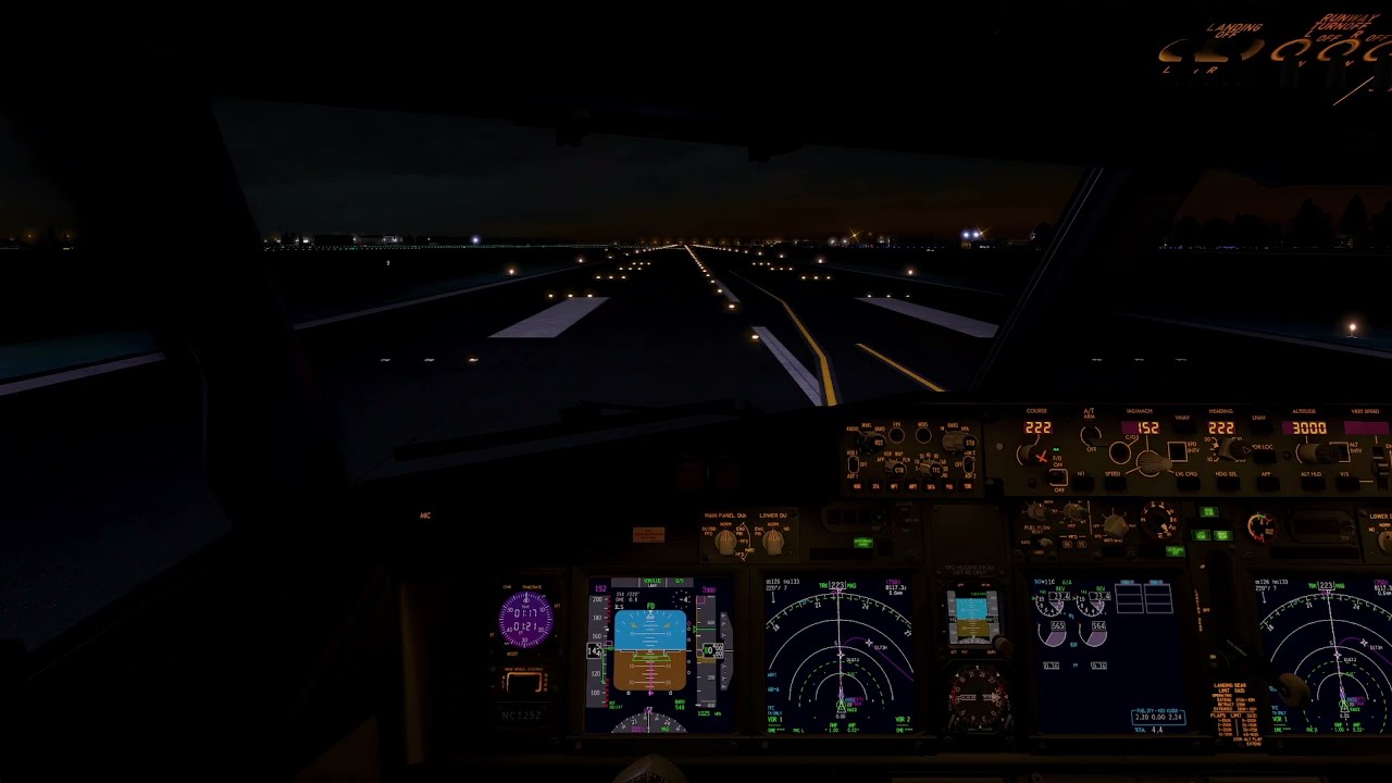 X-Plane 11 | xEnviro 1.16 | TrackIR5 | Night Approach in Stansted / EGSS |  ZIBO 738