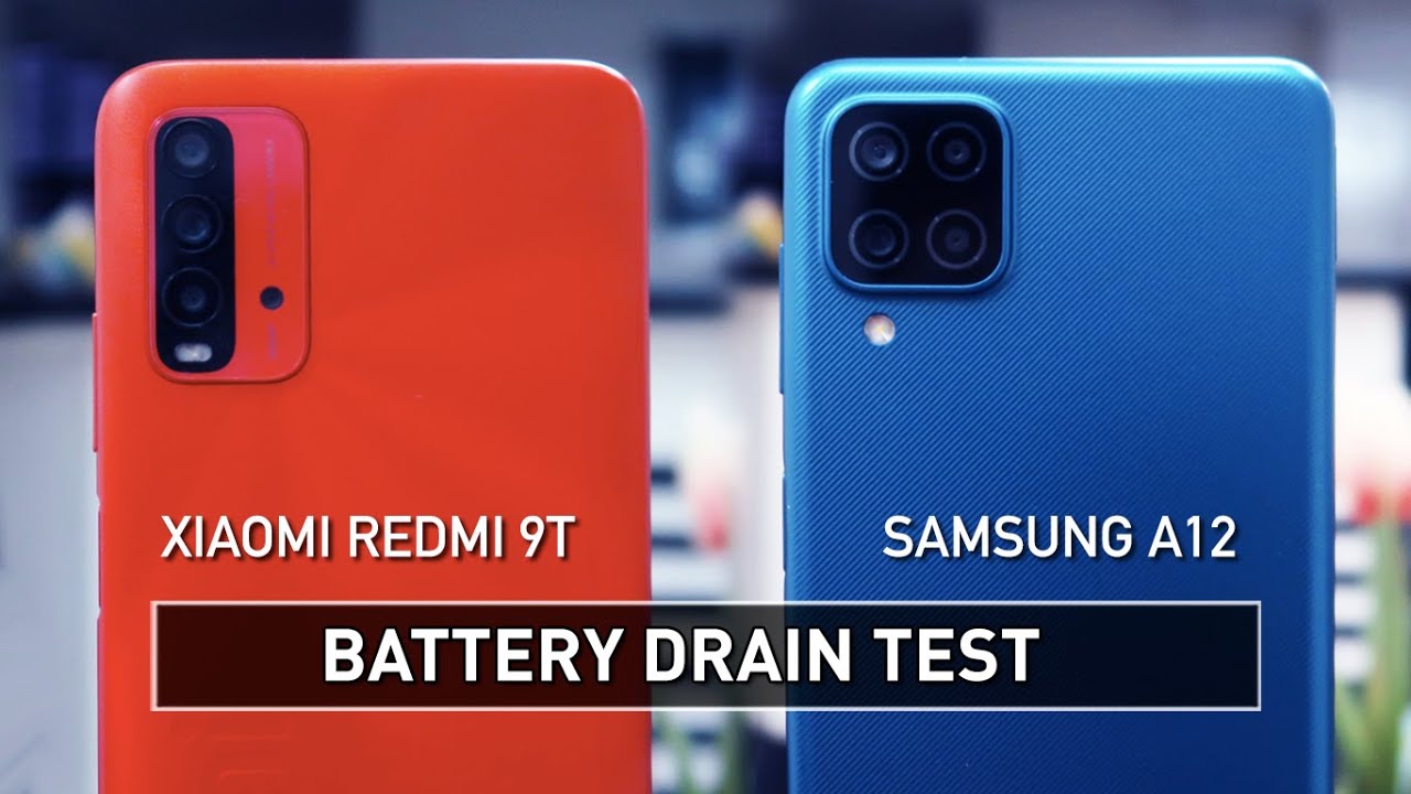 Xiaomi Redmi 9T / Samsung A12 BATTERY DRAIN TEST | Zeibiz