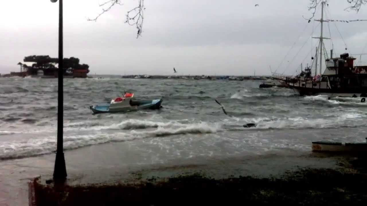 Marmara-Erdek lodos fırtınası Hd