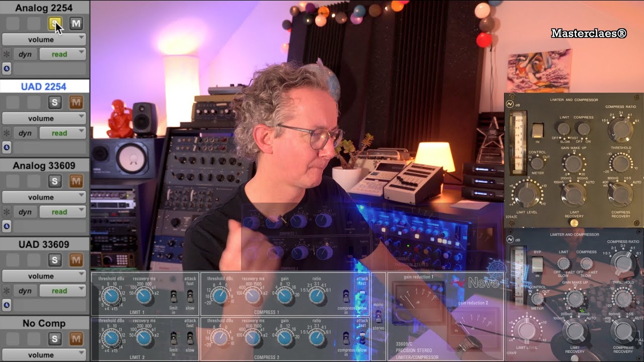 The UAD Neve Dynamics Collection REVIEW & SHOOTOUT with a VINTAGE 2254/E and 33609/C HIDDEN FEATURES