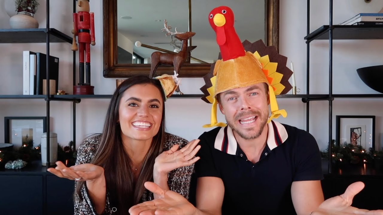 TURKEY CHALLENGE! Thanksgiving Games with Derek Hough and Hayley Erbert