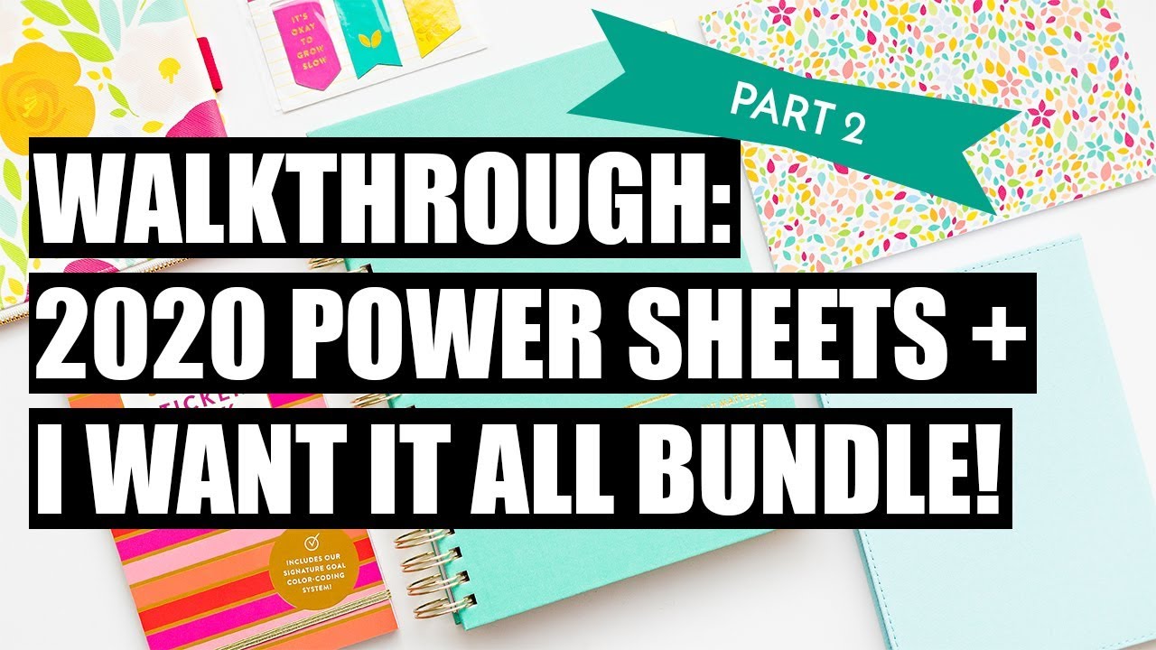 2020 Power Sheets Full Flipthrough Cultivate What Matters