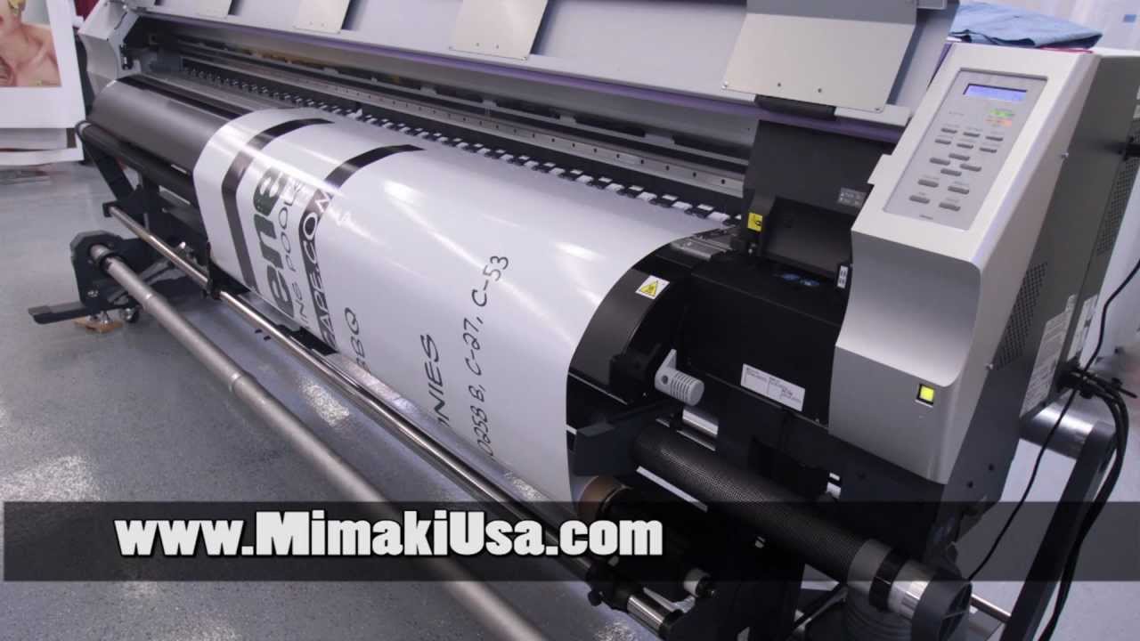 Printing trailers wrap with Mimaki solvent Ink Jet printers.mpg